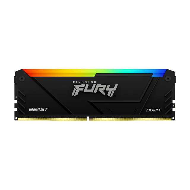 Kingston Fury Beast RGB memory, DDR4, 32 GB, 3200MHz, CL16 (KF432C16BB2AK2/32)
