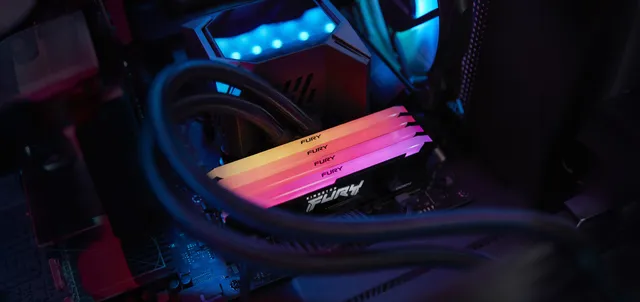 Kingston Fury Beast RGB memory, DDR4, 32 GB, 3200MHz, CL16 (KF432C16BB2AK2/32)