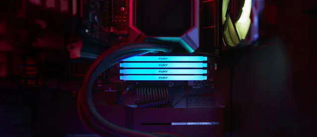 Kingston Fury Beast RGB memory, DDR4, 32 GB, 3200MHz, CL16 (KF432C16BB2AK2/32)