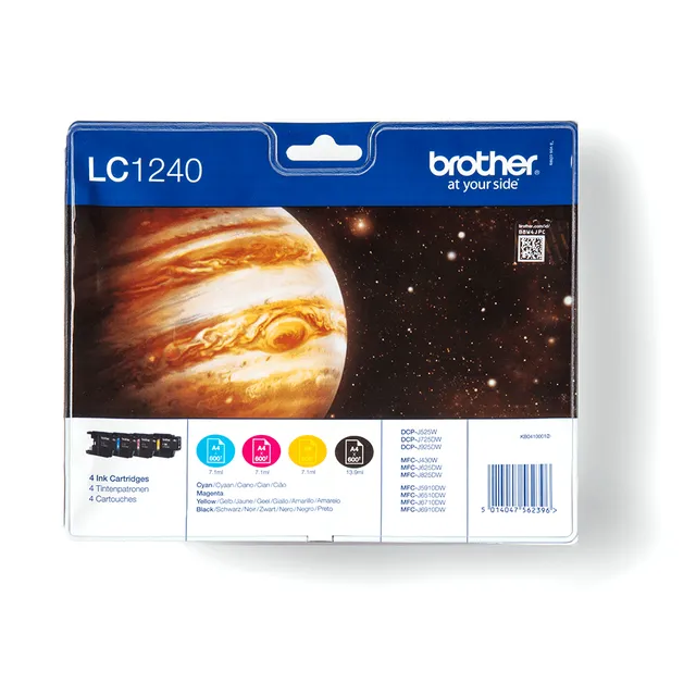 Brother Value Pack B/C/M/Y, LC-1240VALBP