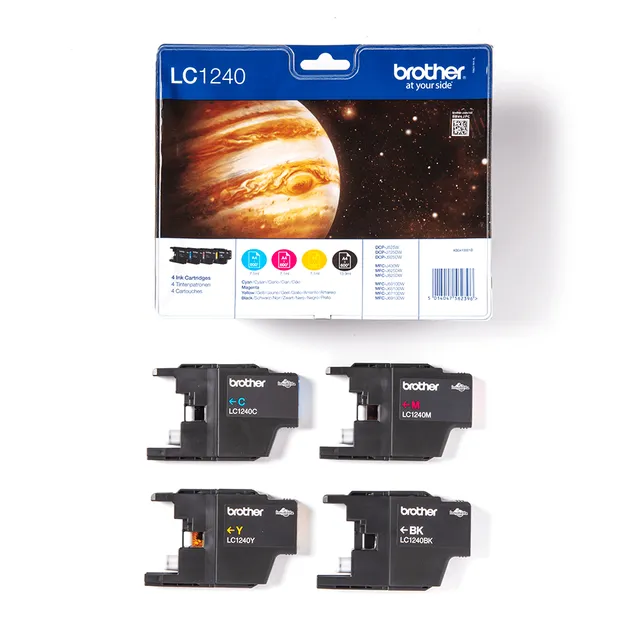 Brother Value Pack B/C/M/Y, LC-1240VALBP