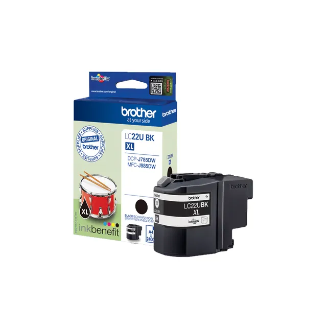 Brother High Capac Blk Ink Cartri 2400p For dcp-j785dw and