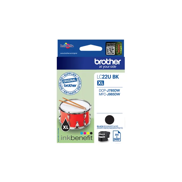 Brother High Capac Blk Ink Cartri 2400p For dcp-j785dw and