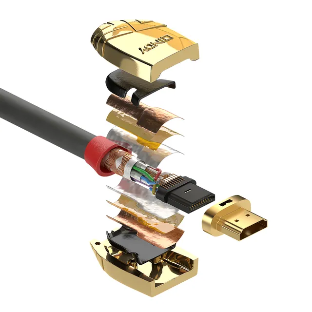 Lindy 37862 HDMI-kabel 2 m HDMI Type A (Standard) Grå