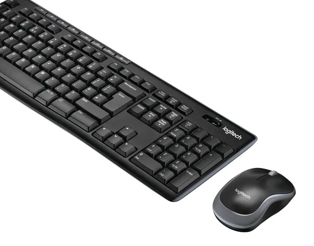 Logitech Wireless Combo MK270 tastatur Mus inkluderet RF trådløst QWERTY Nordisk Sort