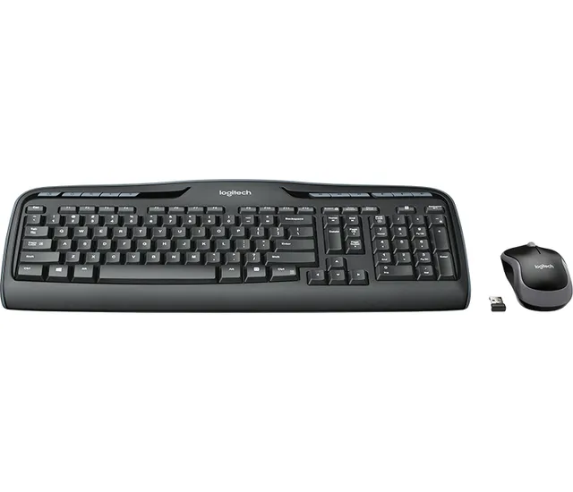 Logitech Wireless Combo MK330 tastatur Mus inkluderet RF trådløst QWERTY Nordisk