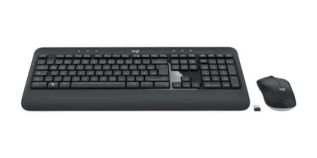 Logitech Advanced MK540 tastatur Mus inkluderet USB QWERTZ Tysk Sort, Hvid