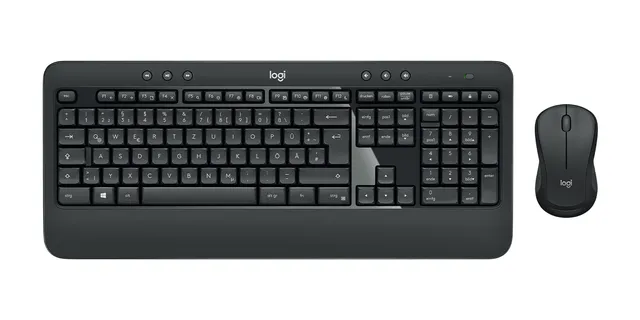 Logitech Advanced MK540 tastatur Mus inkluderet USB QWERTZ Tysk Sort, Hvid