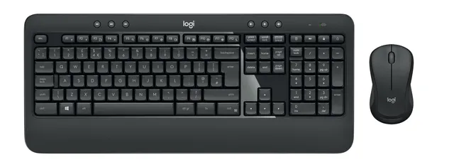 Logitech Advanced MK540 tastatur Mus inkluderet USB QWERTZ Tysk Sort, Hvid