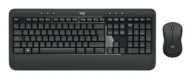 Logitech Advanced MK540 tastatur Mus inkluderet USB QWERTY Nordisk Sort, Hvid