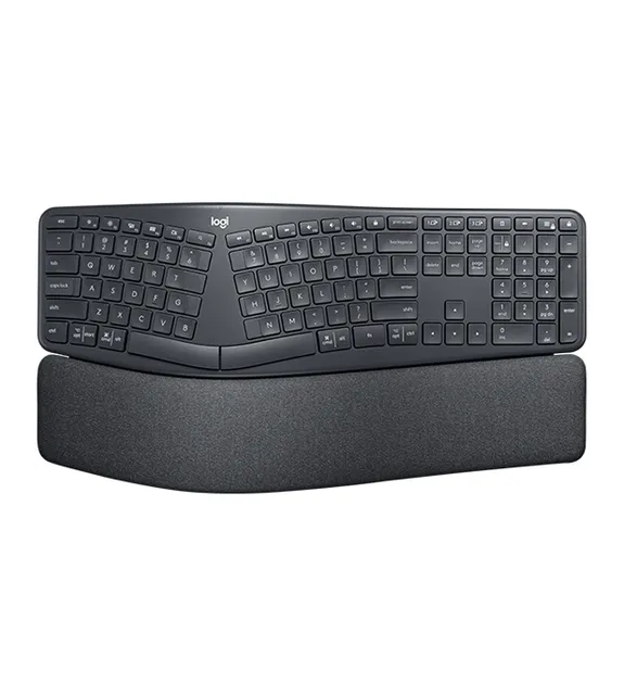 Logitech Ergo K860 tastatur RF trådløs + Bluetooth QWERTY Nordisk Grafit