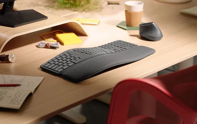 Logitech Ergo K860 tastatur RF trådløs + Bluetooth QWERTY Nordisk Grafit