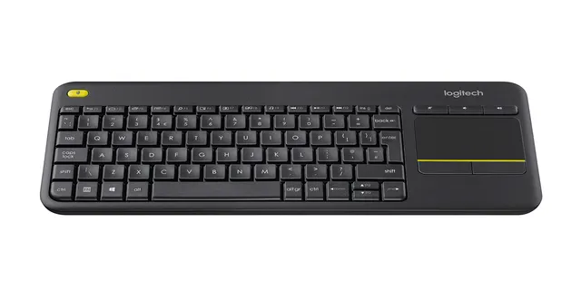 Logitech K400 Plus Tv tastatur RF trådløst QWERTY Nordisk Sort