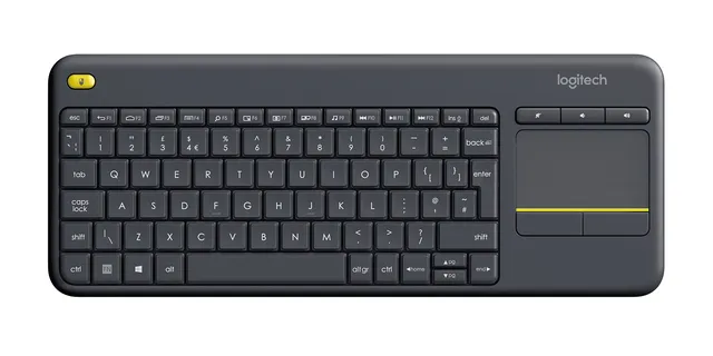 Logitech K400 Plus Tv tastatur RF trådløst QWERTY Nordisk Sort