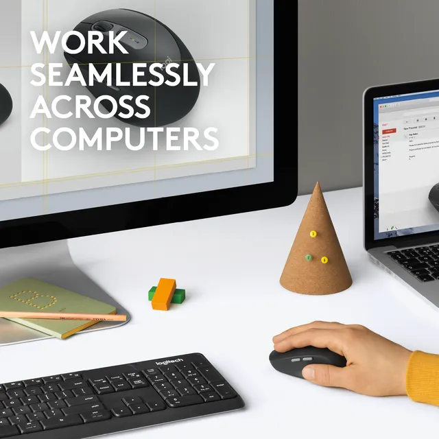 Logitech M590 Multi-Device Silent mus Højre hånd RF trådløs + Bluetooth Optisk 1000 dpi