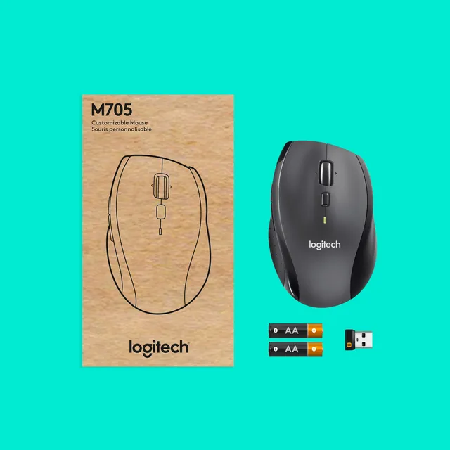 Logitech Customizable Mouse M705 mus Højre hånd RF trådløst Optisk 1000 dpi