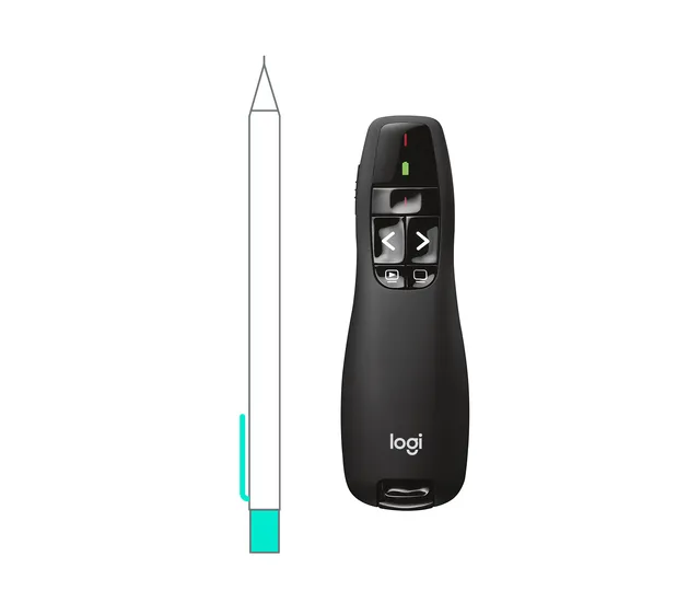Logitech Wireless Presenter R400 trådløs præsentationsenhed RF Sort