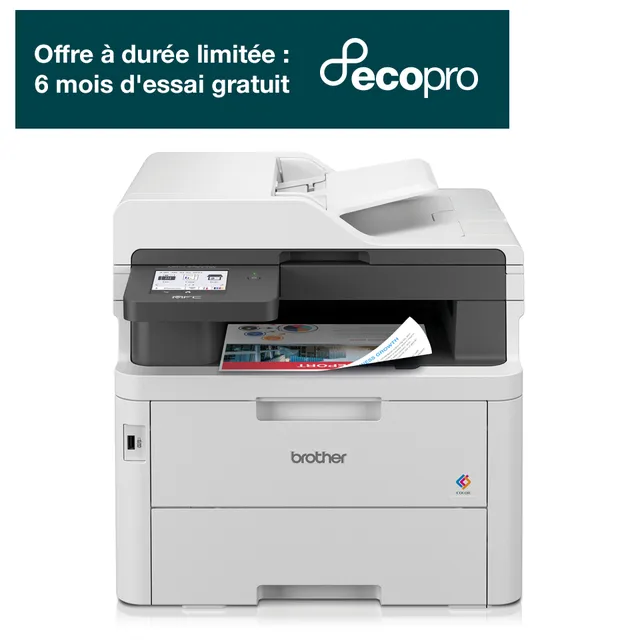 Brother MFC-L3760CDW Wireless AIO LED printer with fax
