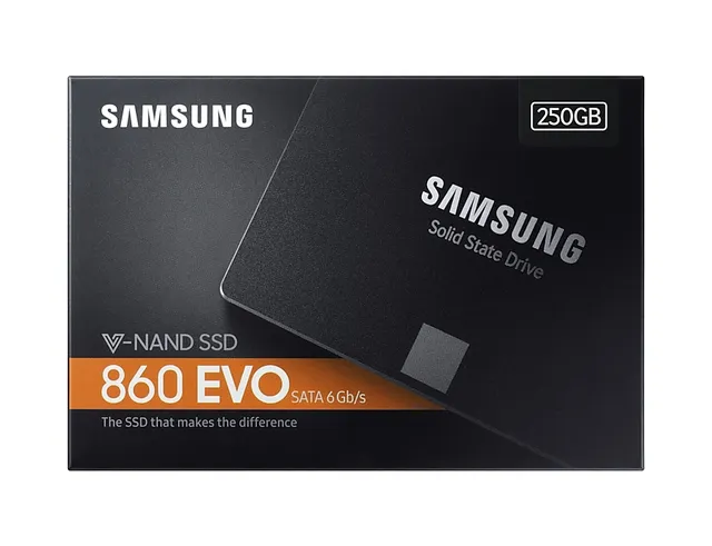 Samsung 860 EVO MZ-76E250BW - 250 GB SSD - intern - 2.5" (6.4 cm)