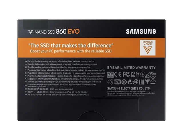 Samsung 860 EVO MZ-76E250BW - 250 GB SSD - intern - 2.5" (6.4 cm)