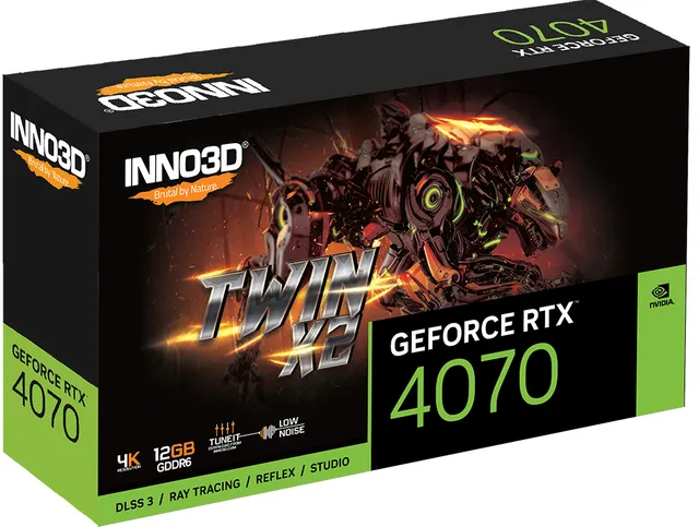 Inno3D GeForce RTX 4070 Twin X2 12GB GDDR6 3xDP 1xHDMI (12 GB)