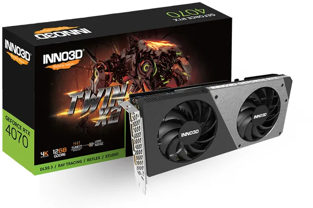 Inno3D GeForce RTX 4070 Twin X2 12GB GDDR6 3xDP 1xHDMI (12 GB)