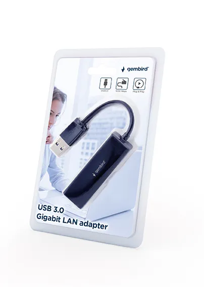 Gembird USB 3.0 Gigabit netwerkadapter LAN