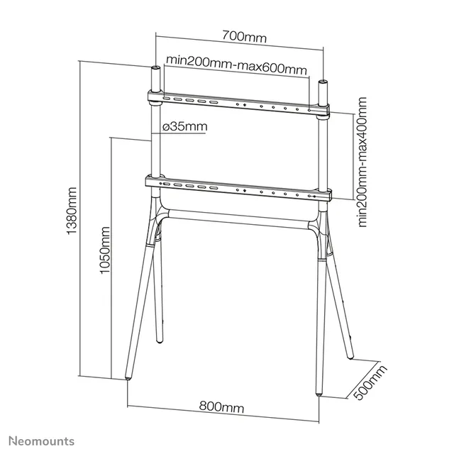 NEWSTAR Flat screen floor stand - black