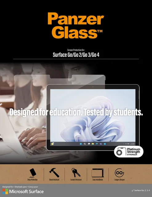 PanzerGlass ™ Microsoft Surface Go | Go 2 | Go 3 | Screen Protector Glass
