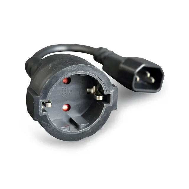 Gembird Geaarde stekkeradapter (Schuko/C14), 0,15 m