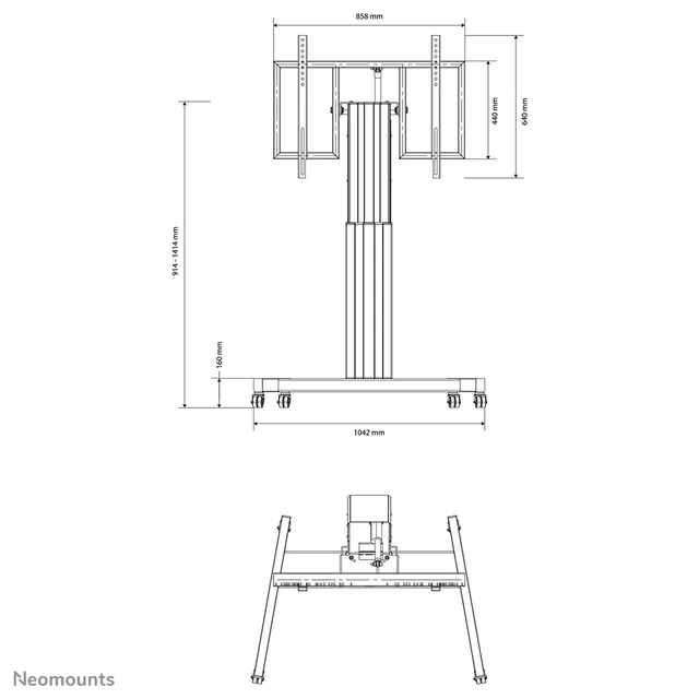 NEWSTAR Motorised flat screen floor stand