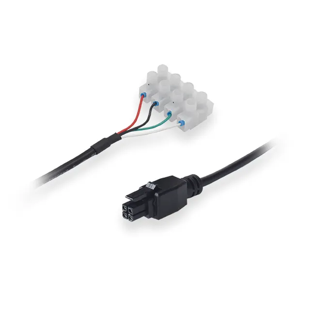 Power cable with 4-way screw 
