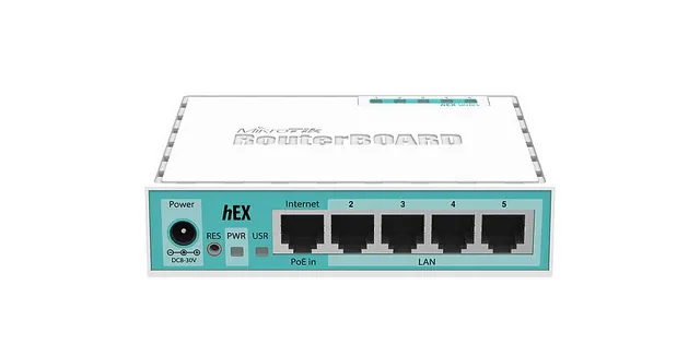 Mikrotik RB750GR3 wired router Gigabit Ethernet Turquoise, White (RB750GR3)