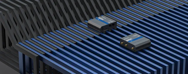 Industrial 4G (LTE) router equipped with 2x Ethernet ports, WiFi and RutOS software for advanced...
