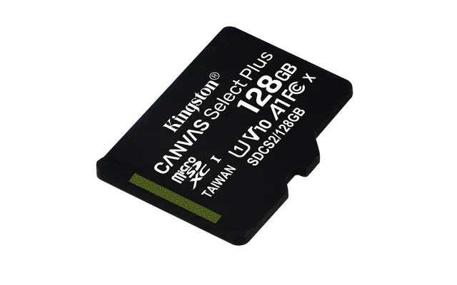 Kingston Canvas Select Plus microSD Card SDCS2/128 GB Class 10 (SD Adapter Included)
