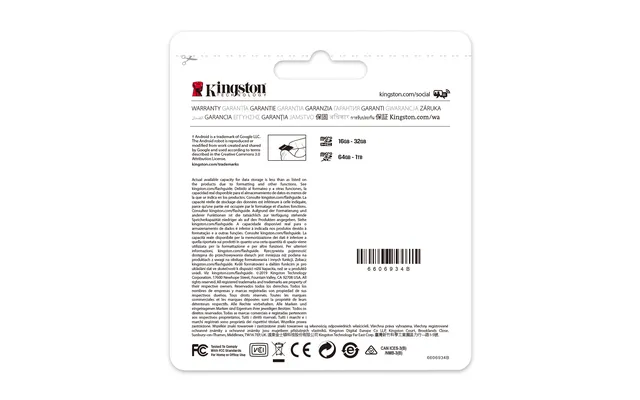 Kingston Canvas Select Plus microSD Card SDCS2/64 GB Class 10 (SD Adapter Included)