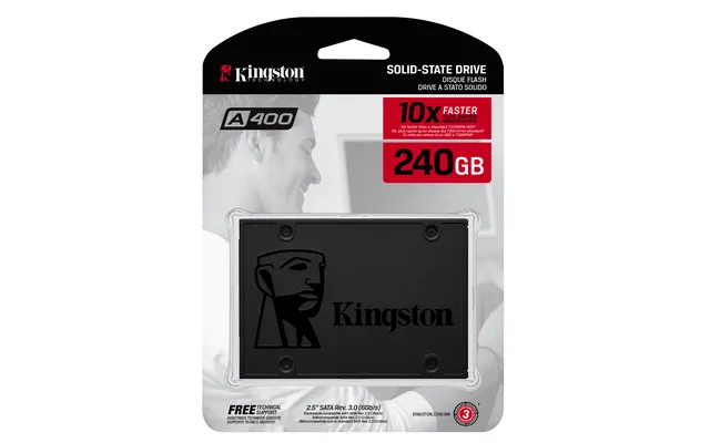Kingston SSDNow A400 240GB SATA 3 Solid State Drive (SA400S37/240G), Black