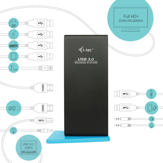 I-TEC Dockingstation USB 3.0/USB-C DUAL HDMI 