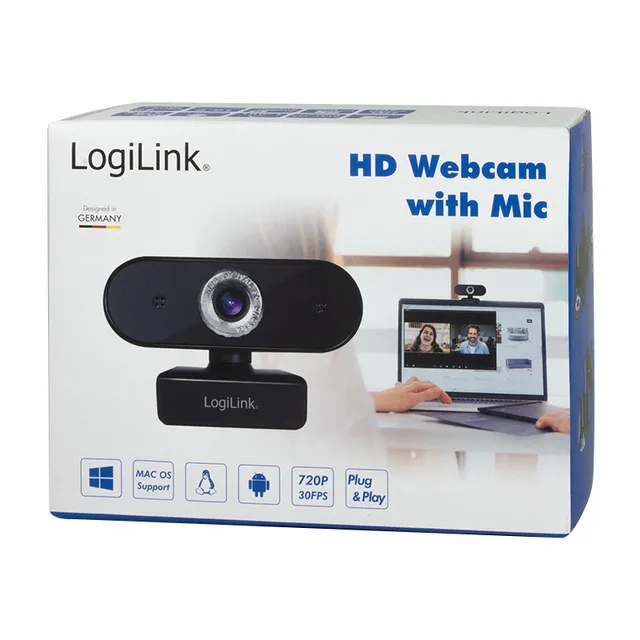 LogiLink HD USB Webcam with Microphone - web camera