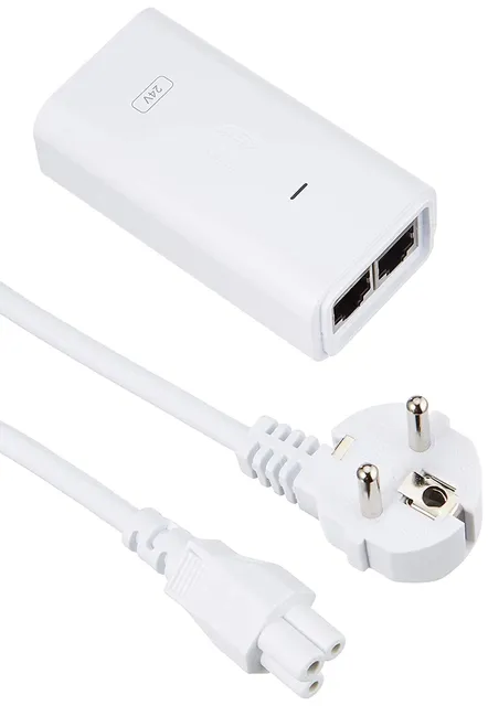 Ubiquiti POE adapter, white (POE-24-12W) [compatible with many PoE devices], POE 24-12W-WH