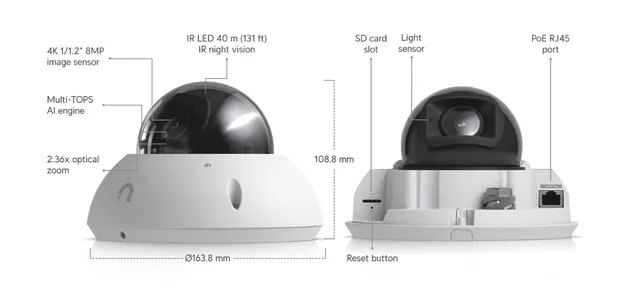 Ubiquiti UVC-G6-PRO-DOME-W white