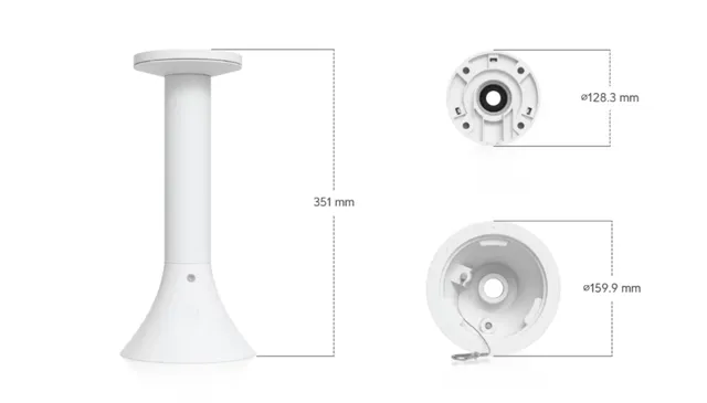 Ubiquiti AI PTZ Precision Pendant Mount, white