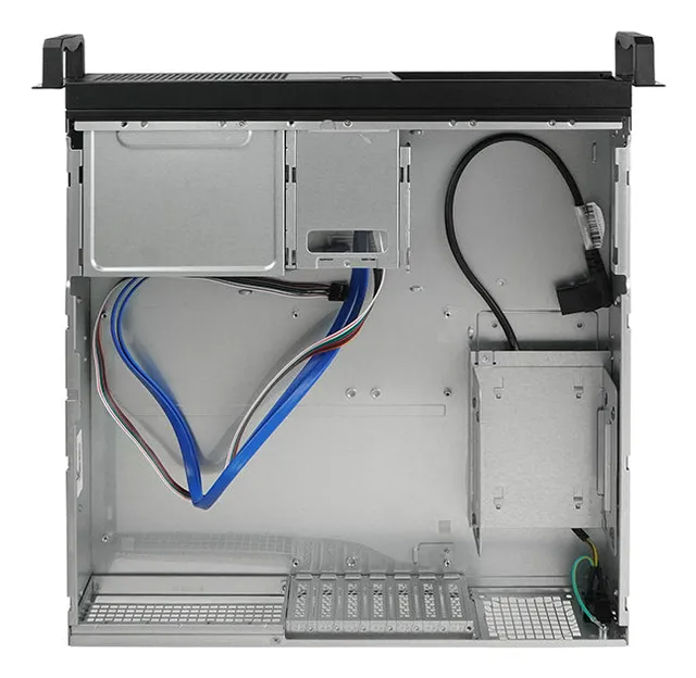 Chieftec 19" 2U Rackkabinet uden PSU, med rails
