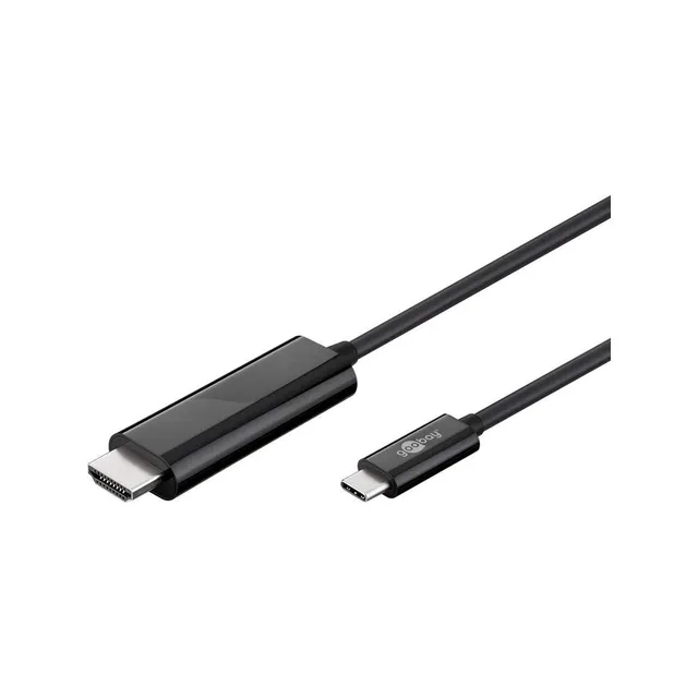 Deltaco USB-C to HDMI adapter USB type C male - female black