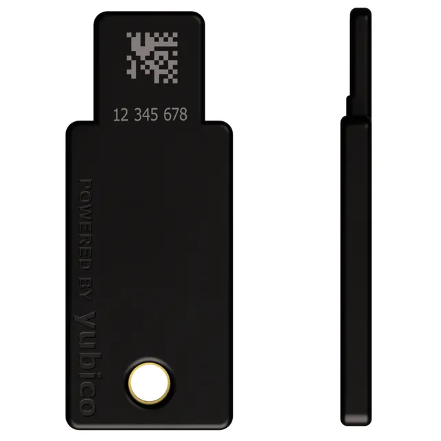 Yubico - YubiKey 5 NFC - Two-factor authentication USB and NFC security key, fits USB-A ports an...
