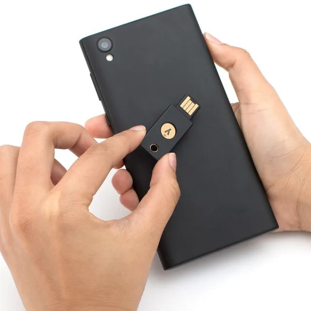 Yubico - YubiKey 5 NFC - Two-factor authentication USB and NFC security key, fits USB-A ports an...