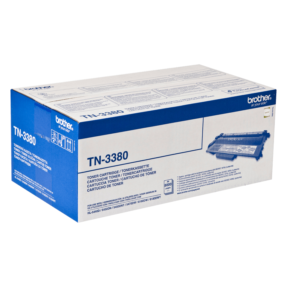 Brother TN3380 - Black - original - toner cartridge - for Brother DCP-8110, 8150, 8155, 8250, HL...