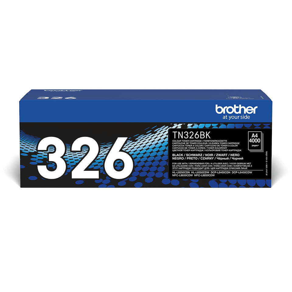 Brother TN326BK - Black - original - toner cartridge - for Brother DCP-L8400, DCP-L8450, HL-L825...