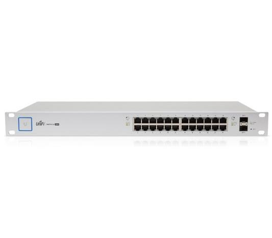 Ubiquiti US-24-250W 250 W 24 Port UniFi PoE Switch, Silver