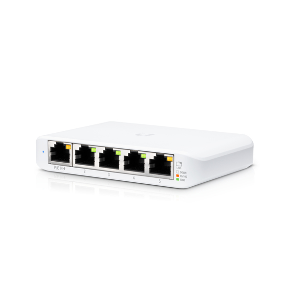 Ubiquiti UniFi Flex Mini 5-Port, Powered via PoE or 5V
